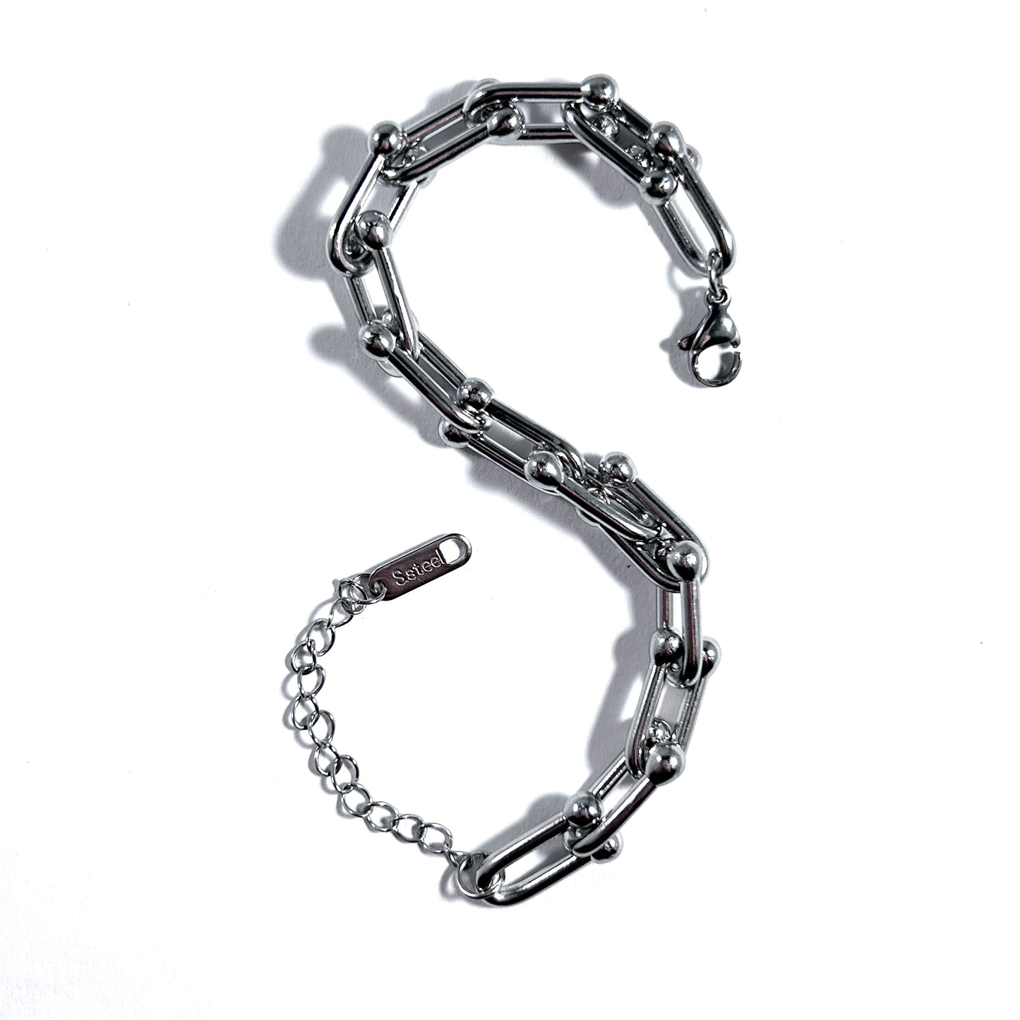 U-Link Chain Bracelet in Silver