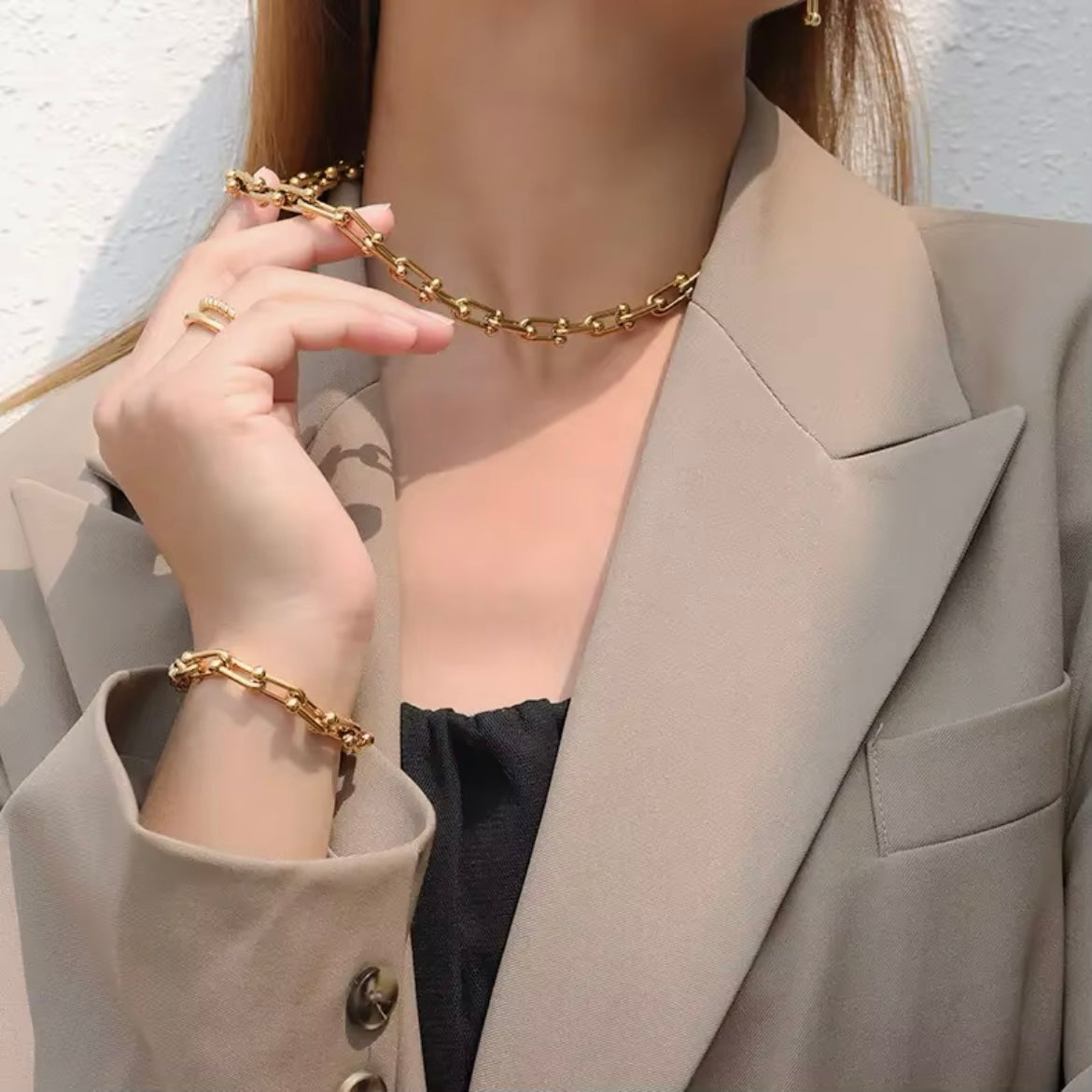 U-Link Chain Bracelet in Gold