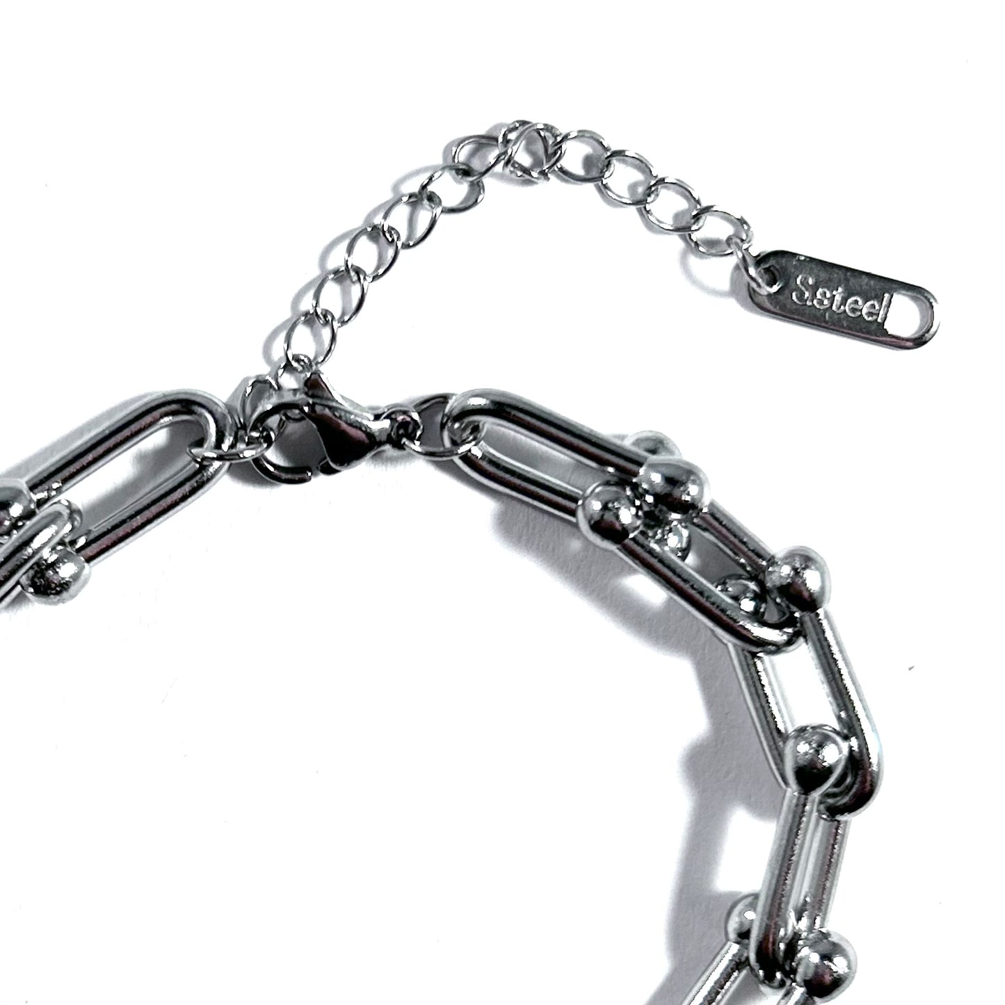 U-Link Chain Bracelet in Silver