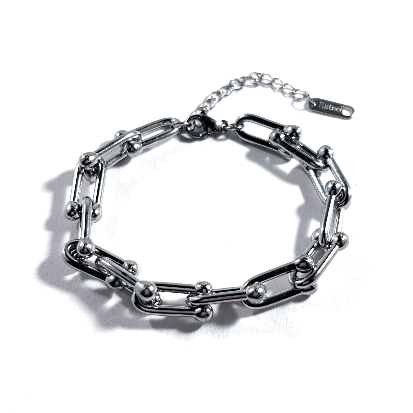 U-Link Chain Bracelet in Silver