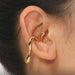 No Piercing Organic Shaped Ear Cuff in Gold