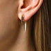 Claw Faux Gauge Earrings in Gold
