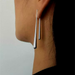 Asymmetrical Teardrop Earrings in Silver